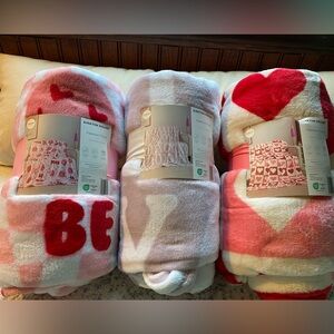 Valentine's Themed Plush Blankets